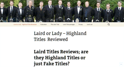Desktop Screenshot of lairdreviews.com