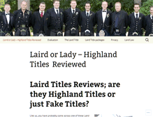 Tablet Screenshot of lairdreviews.com